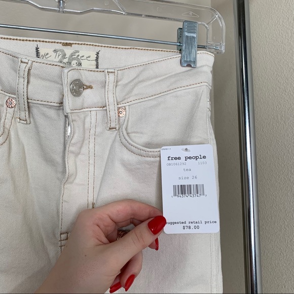 Free People Raw Hem Denim Leggings - Picture 9 of 9